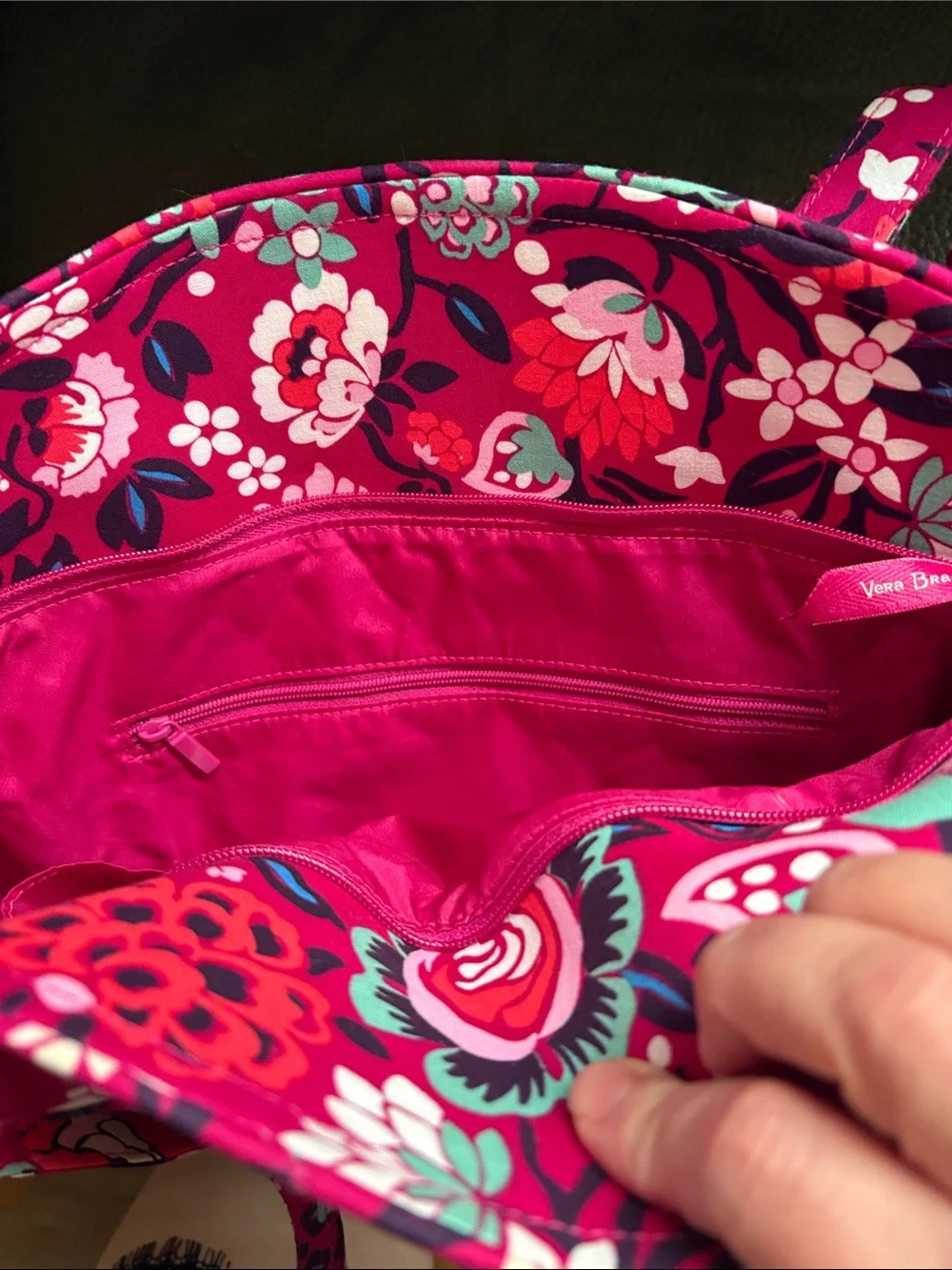 Vera Bradley Glenna bag in bloom berry